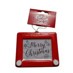 Etch A Sketch 4 inch Novelty Decoupage Christmas Ornament Decoration